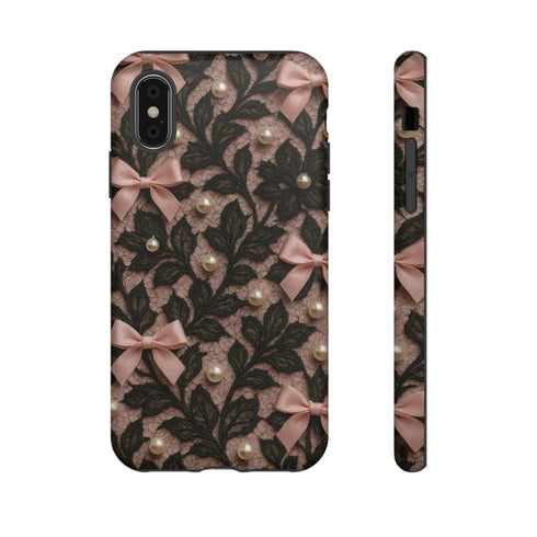 Lace & Pearls Coquette Phone Case