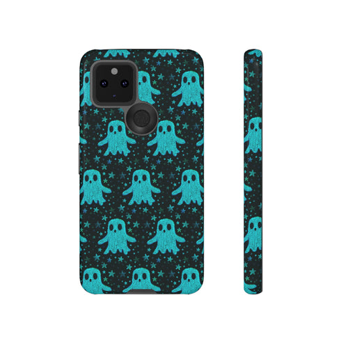 Blue Kawaii Ghost Phone Case