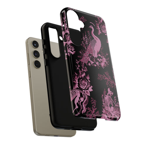 Gothic Peacock Toile Phone Case