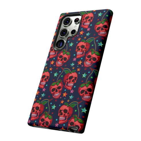 Red Cherry Skull Phone Case
