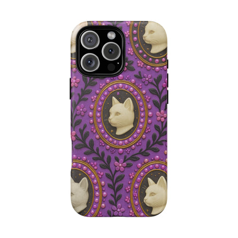 Baroque Cat Cameo Phone Case