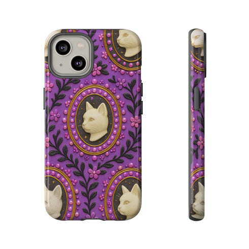 Baroque Cat Cameo Phone Case