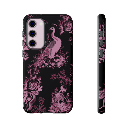 Gothic Peacock Toile Phone Case