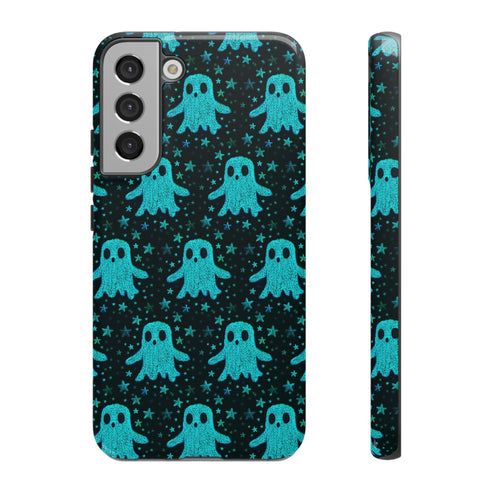 Blue Kawaii Ghost Phone Case