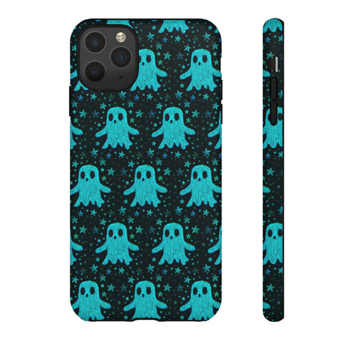 Blue Kawaii Ghost Phone Case