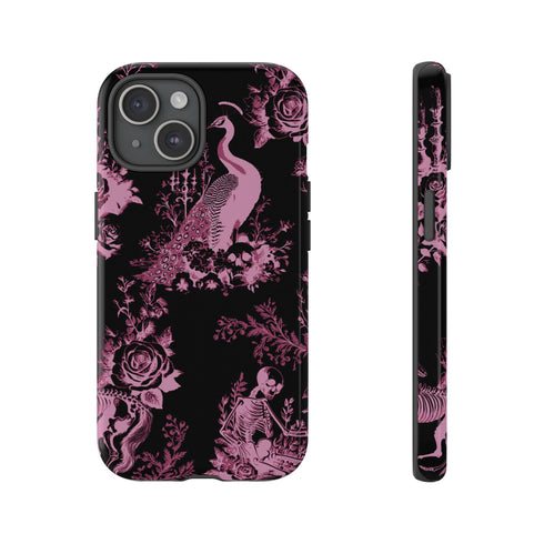 Gothic Peacock Toile Phone Case