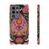 Evil Eye Phone Case Planchette Design, Goth Boho Aesthetic Floral iPhone Case