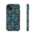 Skull Cherry Phone Case in Blue