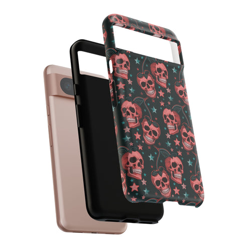 Pink Cherry Skull Phone Case