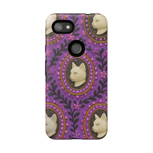 Baroque Cat Cameo Phone Case