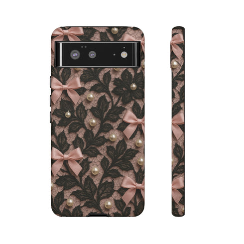 Lace & Pearls Coquette Phone Case