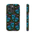 Skull Cherry Phone Case in Blue