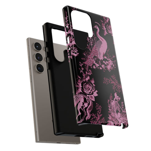 Gothic Peacock Toile Phone Case