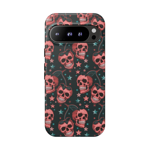 Pink Cherry Skull Phone Case