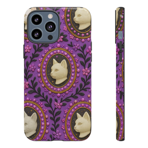 Baroque Cat Cameo Phone Case