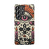 Gothic Faux Crochet Phone Case - Whimsigoth Evil Eye Skull Cover