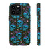 Skull Cherry Phone Case in Blue