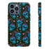 Skull Cherry Phone Case in Blue