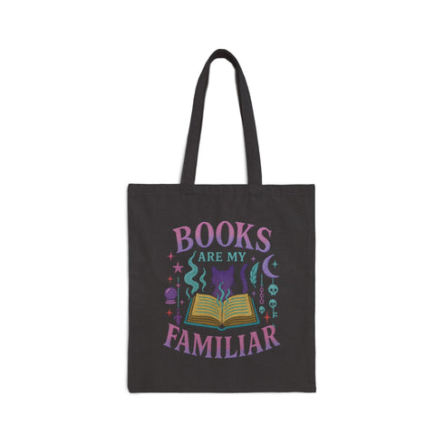 Books Are My Familiar Pastel Bookish Tote