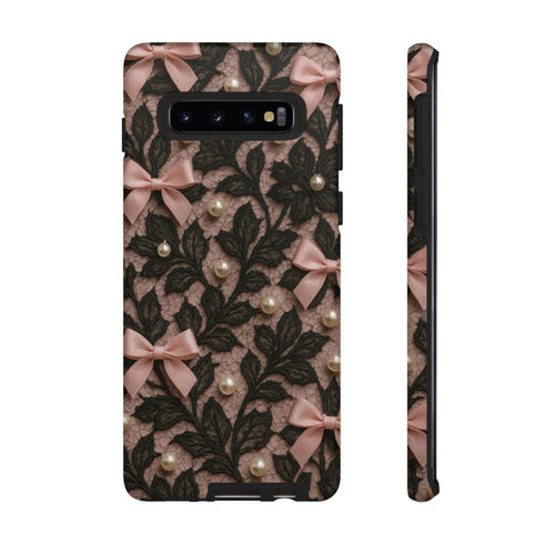 Lace & Pearls Coquette Phone Case