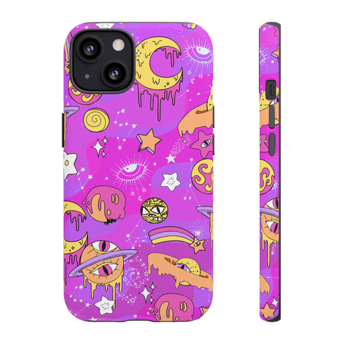 Galactic Gaze Phone Case in Pink