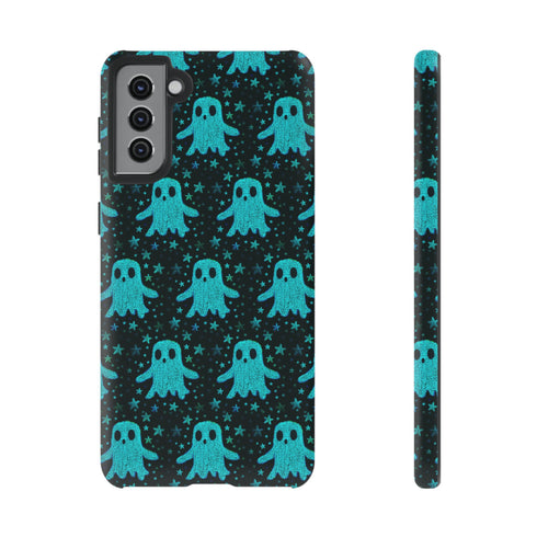 Blue Kawaii Ghost Phone Case