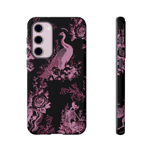 Gothic Peacock Toile Phone Case
