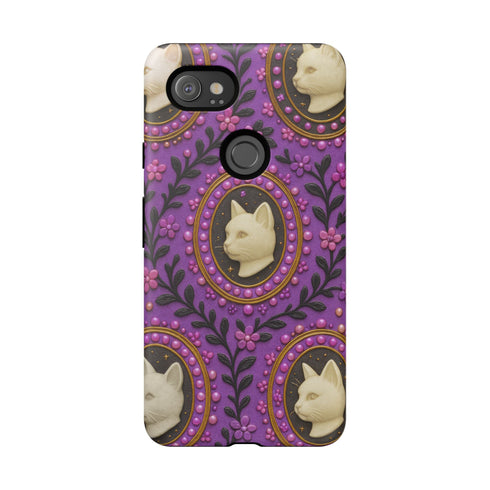 Baroque Cat Cameo Phone Case