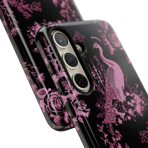 Gothic Peacock Toile Phone Case