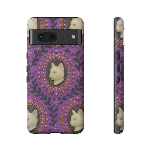 Baroque Cat Cameo Phone Case