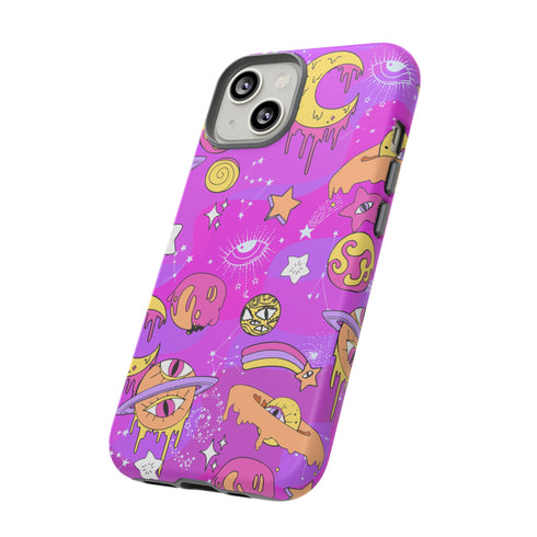 Galactic Gaze Phone Case in Pink