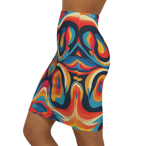 Swirlscape Mini Skirt