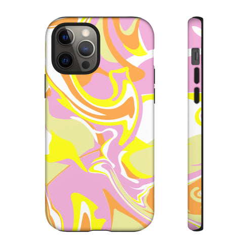 Marble Swirl Phone Case in Pink