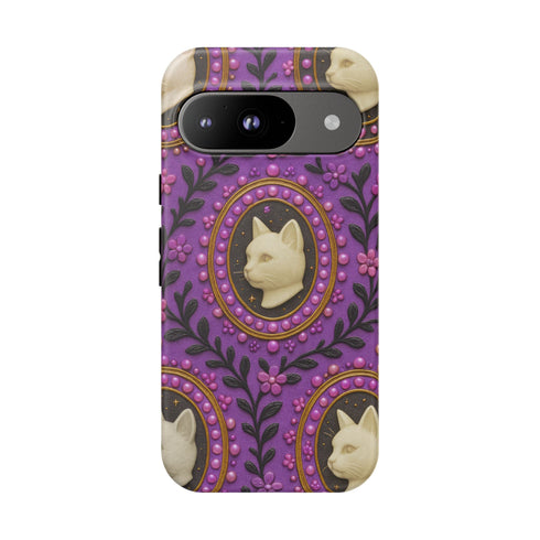 Baroque Cat Cameo Phone Case