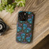 Skull Cherry Phone Case in Blue