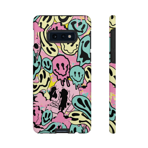 Pastel Melted Neon Smiley Phone Case