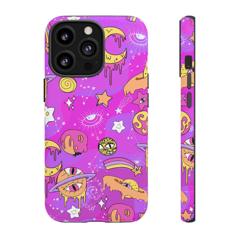 Galactic Gaze Phone Case in Pink
