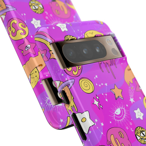 Galactic Gaze Phone Case in Pink