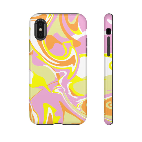 Marble Swirl Phone Case in Pink