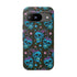 Skull Cherry Phone Case in Blue
