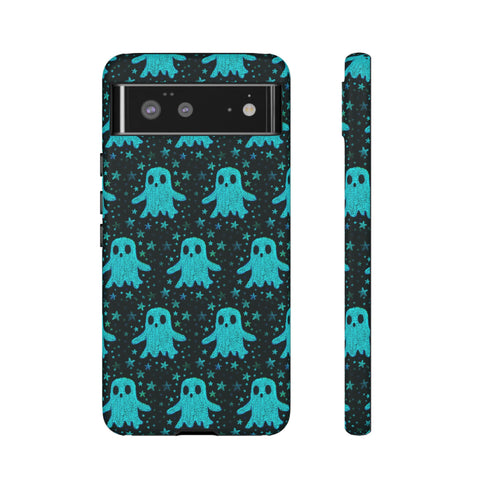 Blue Kawaii Ghost Phone Case
