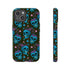 Skull Cherry Phone Case in Blue