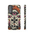 Gothic Faux Crochet Phone Case - Whimsigoth Evil Eye Skull Cover