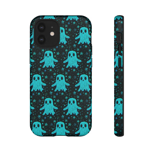 Blue Kawaii Ghost Phone Case