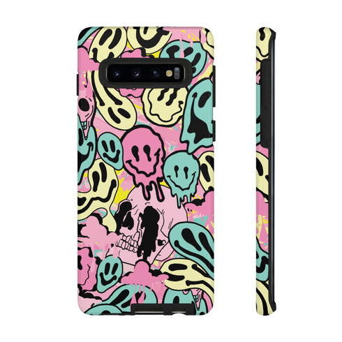 Pastel Melted Neon Smiley Phone Case