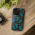 Skull Cherry Phone Case in Blue