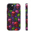Stained Glass Cherry Skull Phone Case