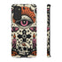 Gothic Faux Crochet Phone Case - Whimsigoth Evil Eye Skull Cover
