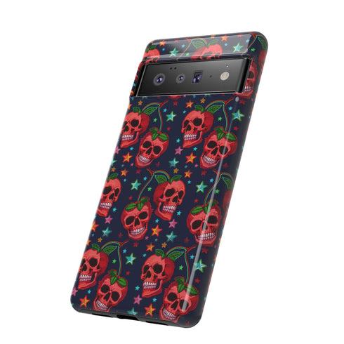 Red Cherry Skull Phone Case