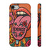 Feminist Tongue Faux Embroidery Phone Case